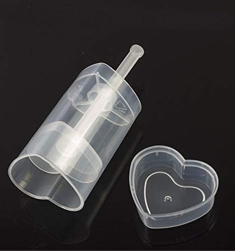Pack of 100 Martellato Push Pop Containers, Push Up Pops Heart Martellato Cake