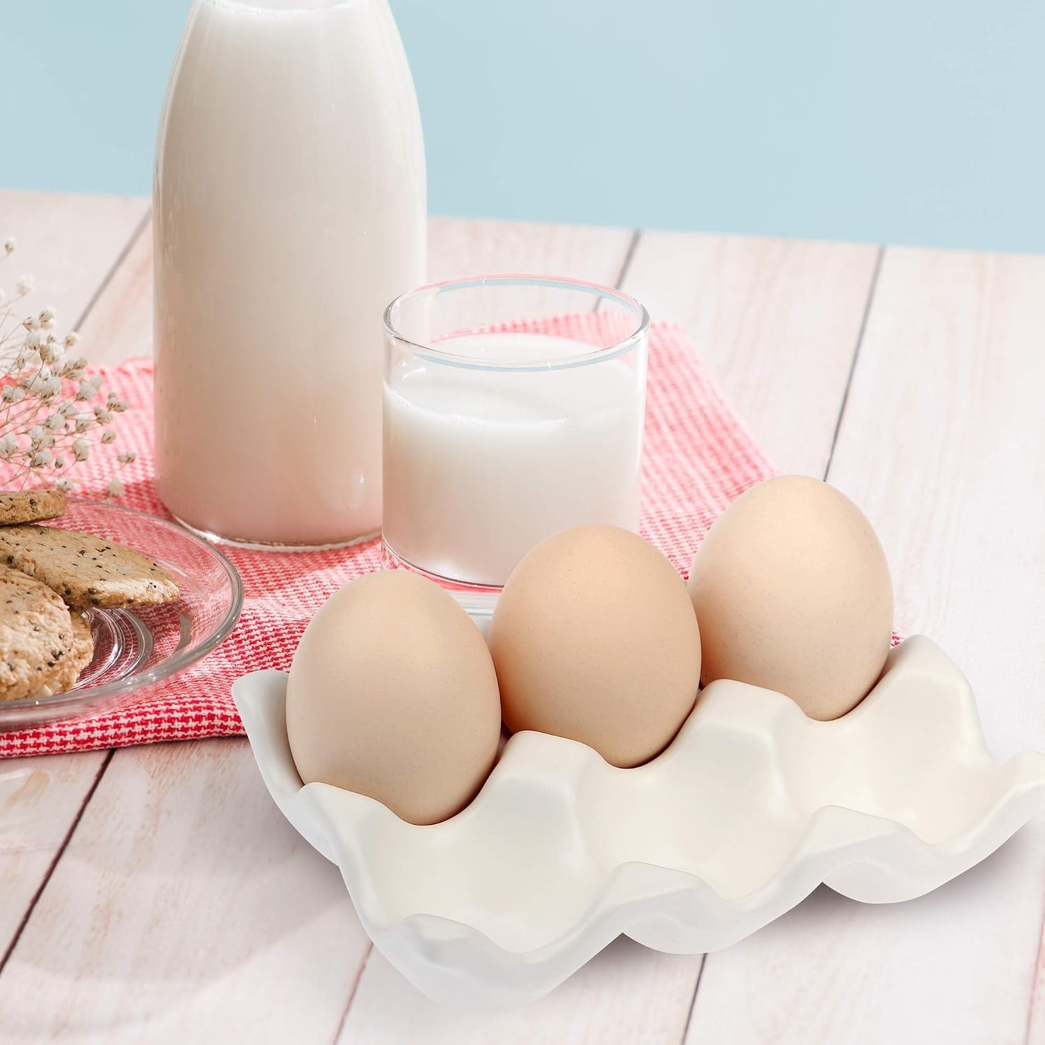 6 Cups Egg Tray Serveware, Eggs Dispenser, Egg Holder Set Kitchen Restaurant …