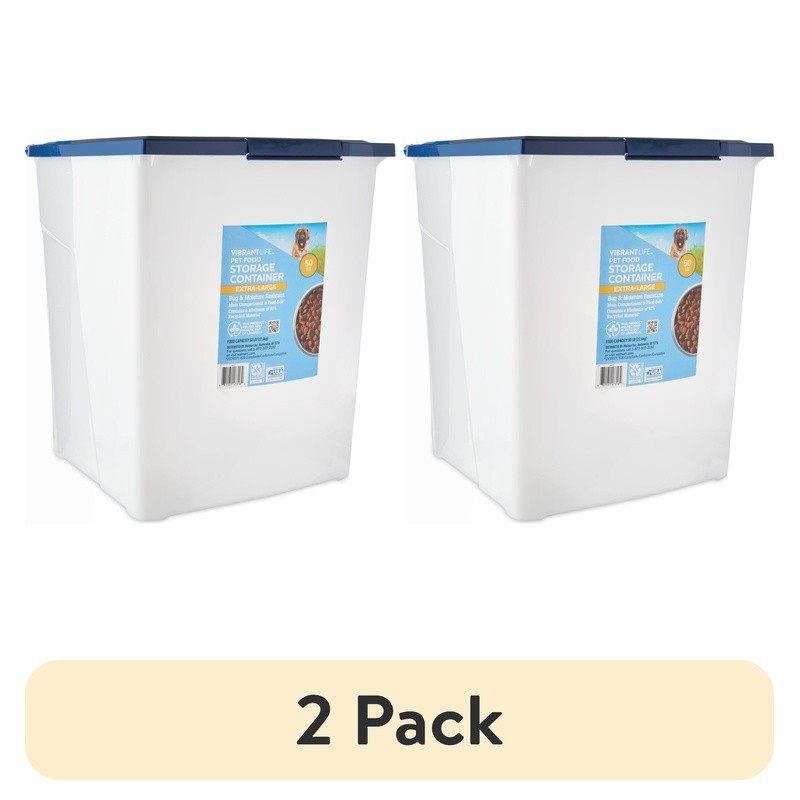 Plastic Dog Food Storage Container Locking Lid Moisture Resistant Roller Wheels