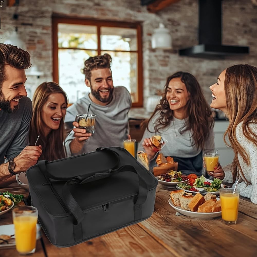 Insulated Casserole Carrier: Reusable Hot & Cold Food Transport Bag