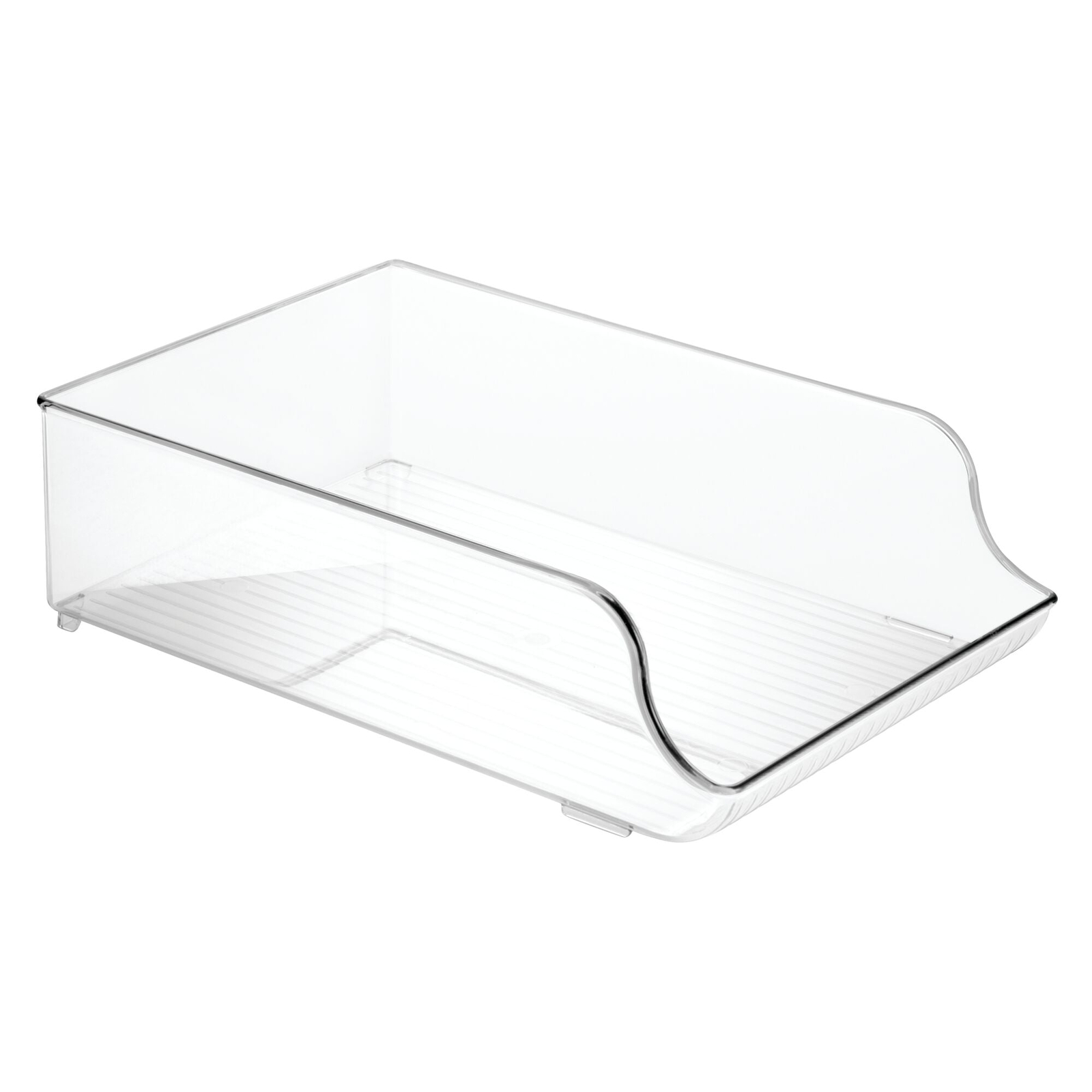 Recycled Plastic Water Bottle Fridge Organizer Bin for Kitchen,