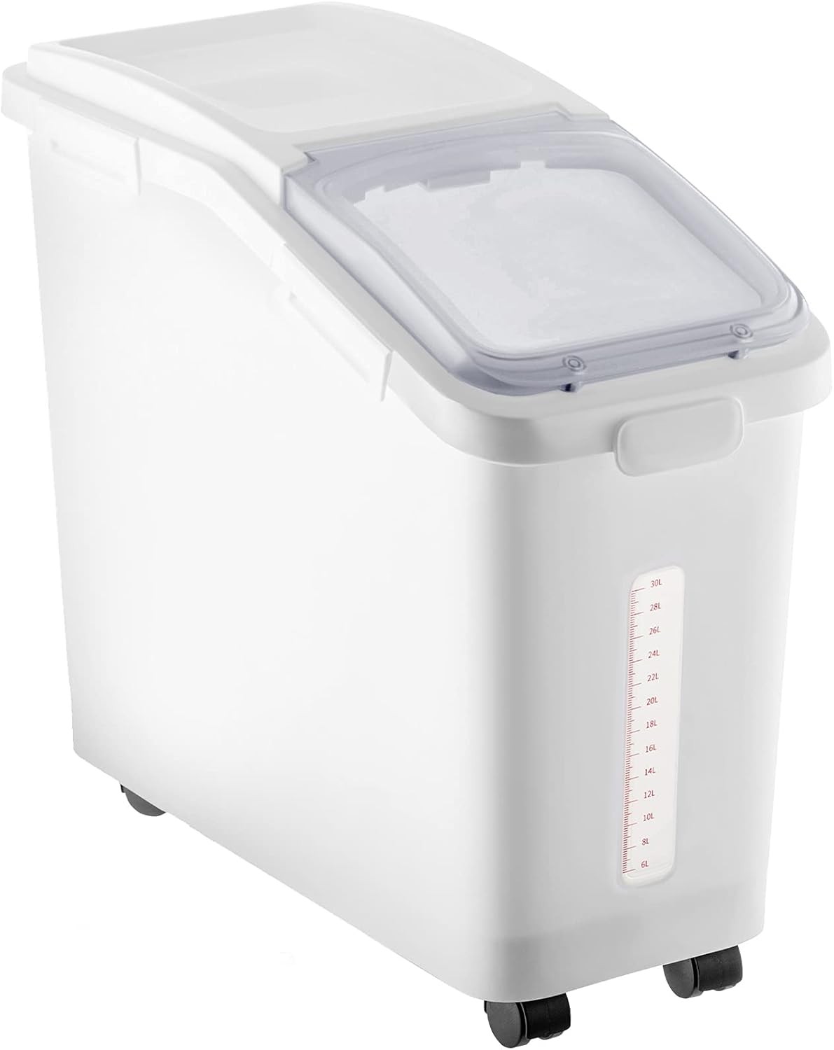 11.4 Gallon Ingredient Storage Bin with Wheels and Lid for Kitchen Use