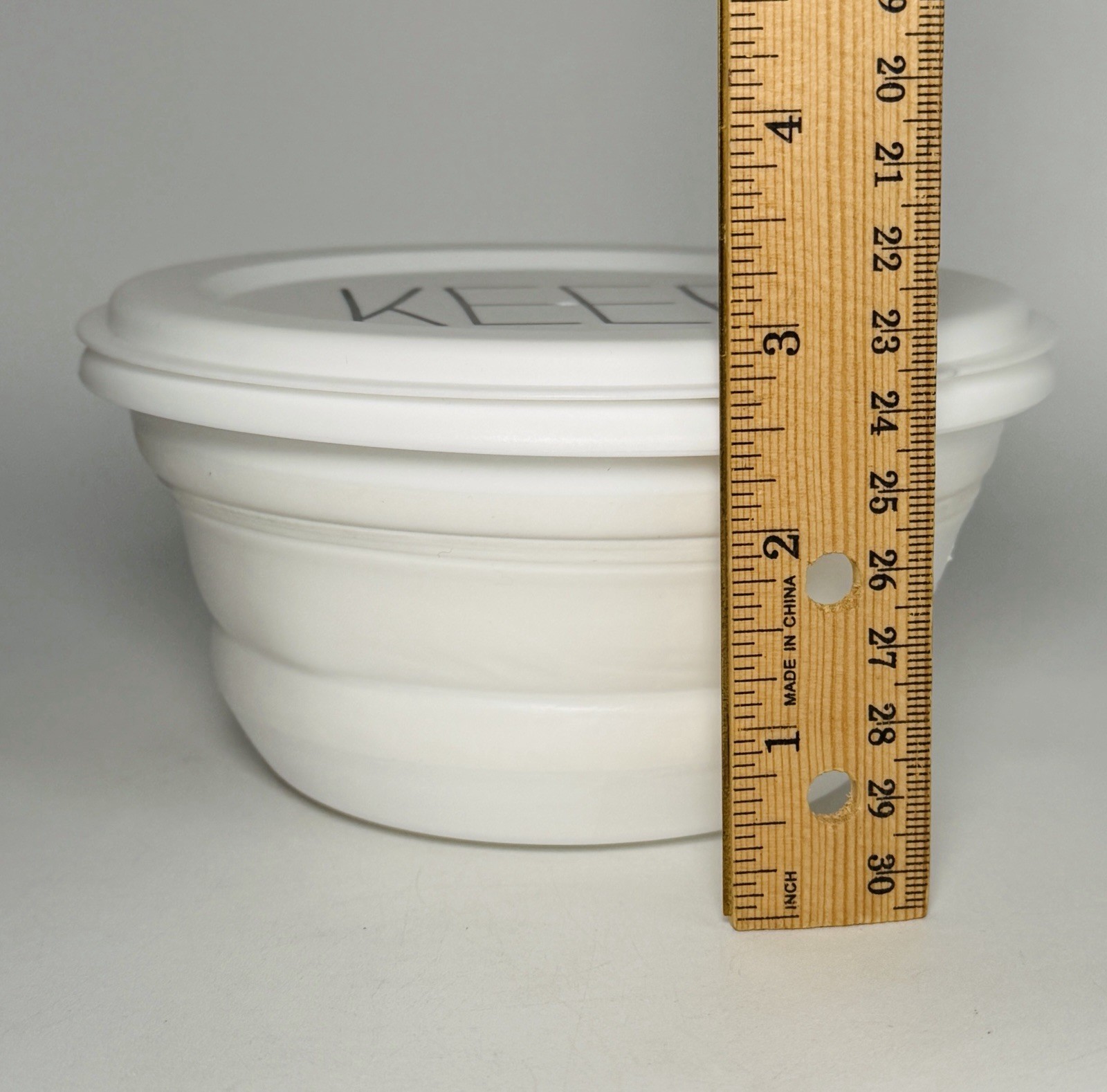Mud Pie Collapsible Storage Bowls Keep Store 7″ With Lids Black and White NEW