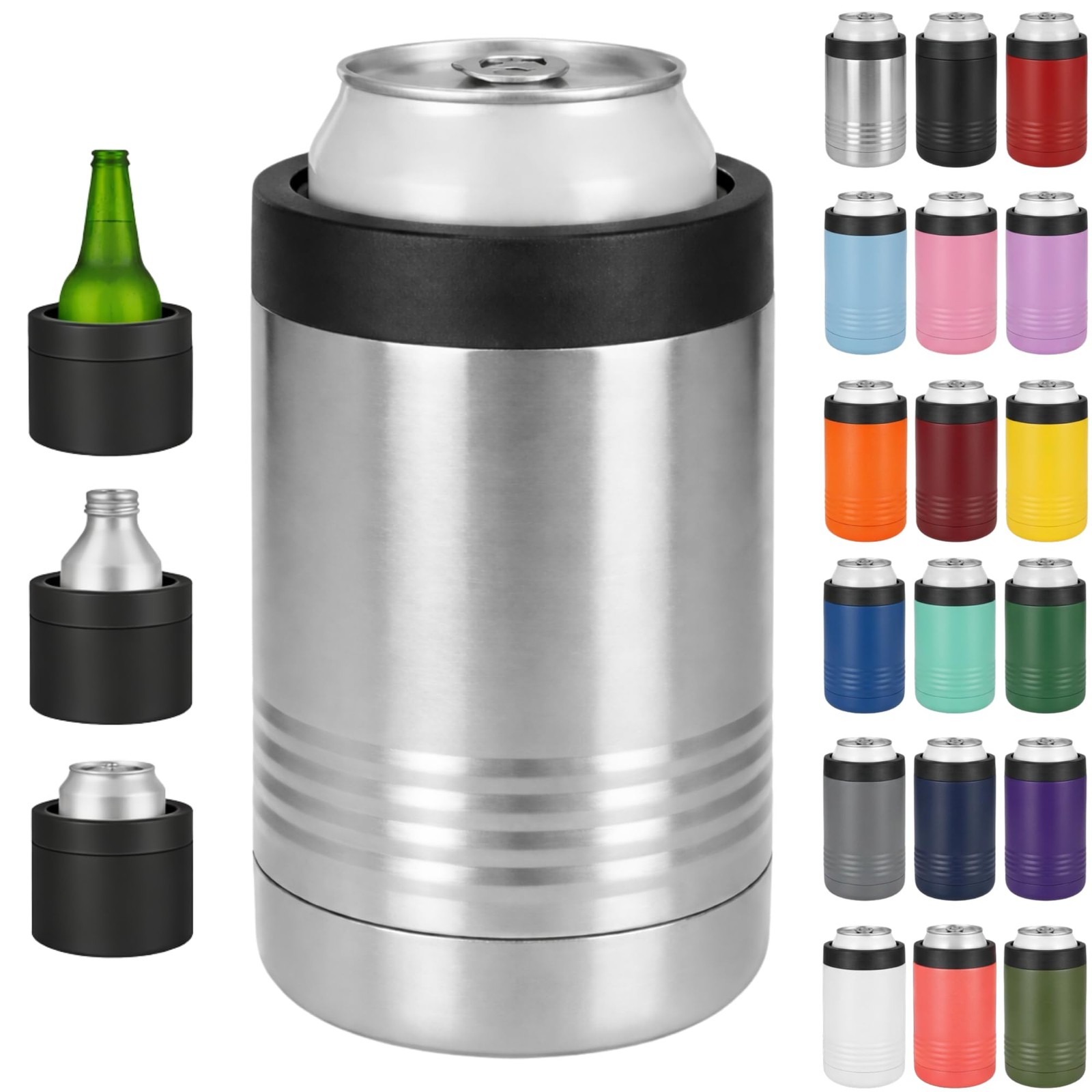 Ricky’S Laser Engraving Stainless Steel Polar Camel Insulated Can Cooler – 12
