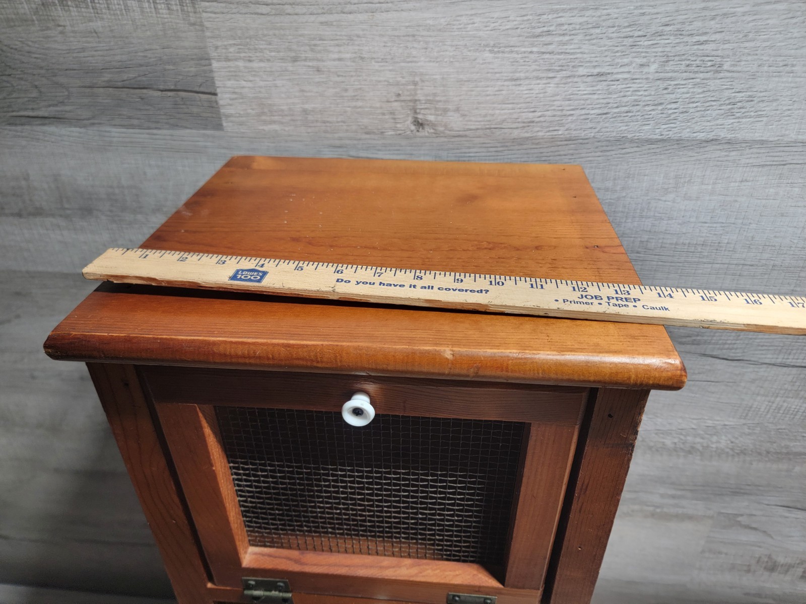 Vintage Rustic Farmhouse Wooden Potato Vegetable Storage Bin Jelly Cabinet