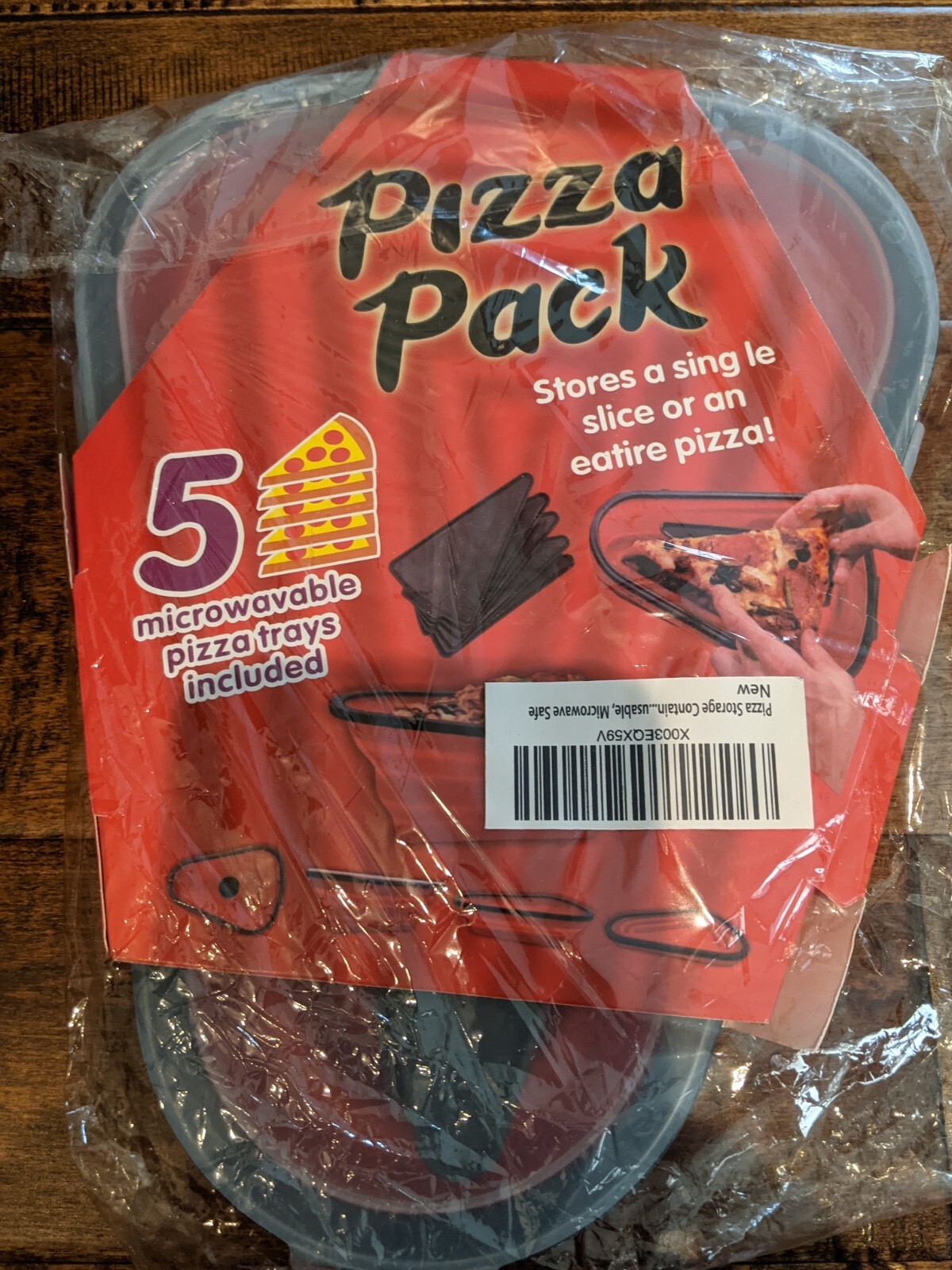 Pizza Pack Container Box Foldable Triangul Pizza Storage Container Reusable US