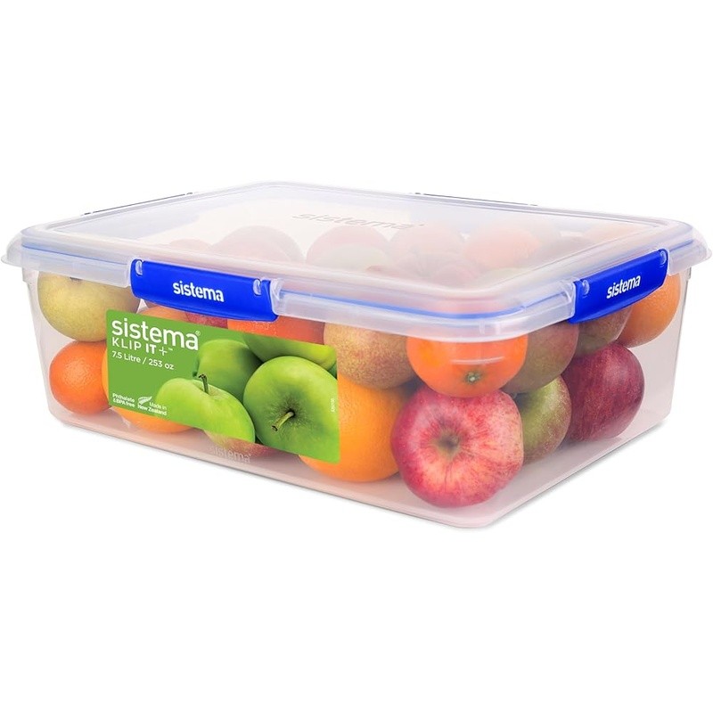 Airtight Stackable Food Storage Container W/ Locking Clips Nestable Plastic New