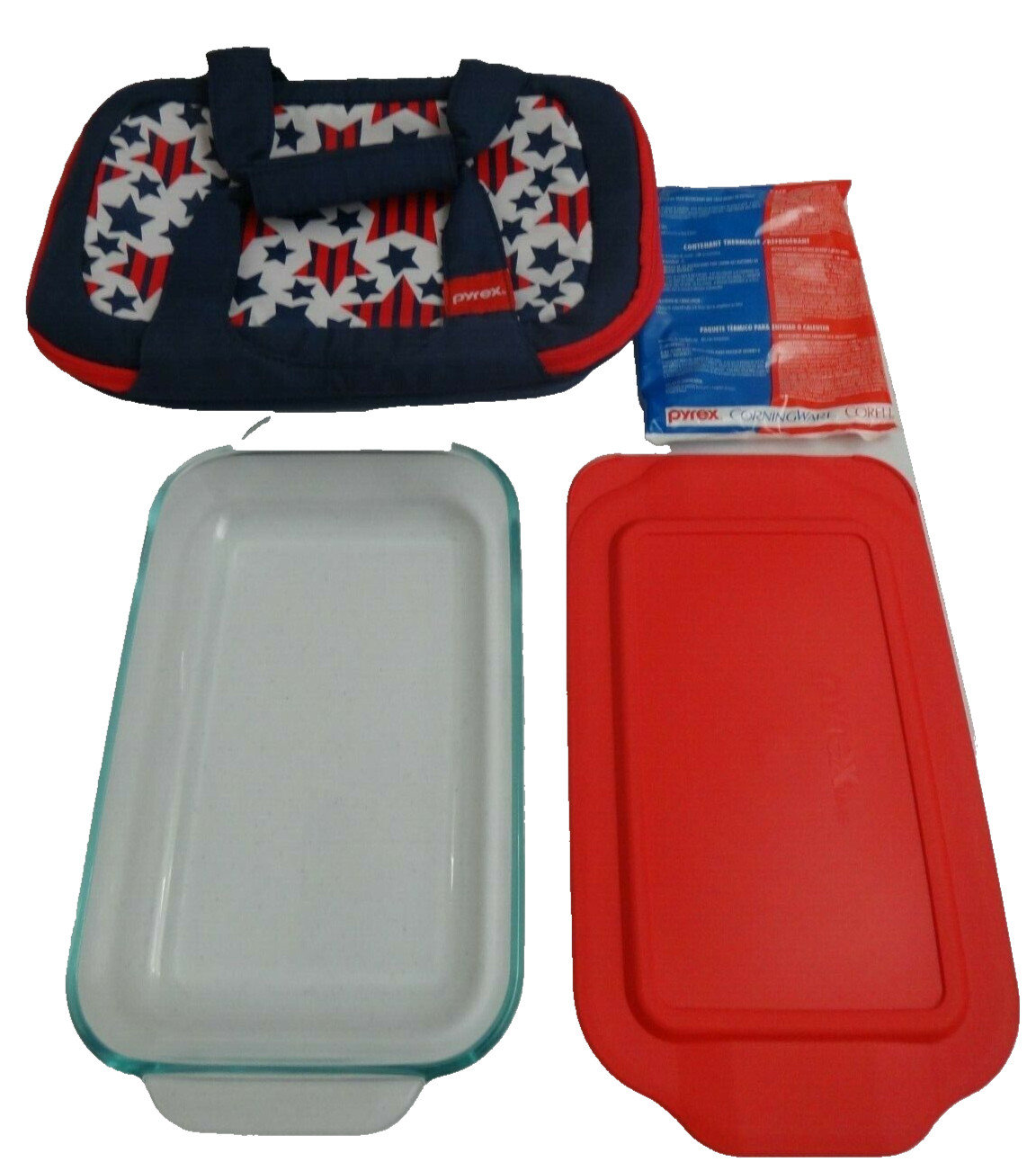 PYREX American Patriotic Thermal Insulated Casserole Carrier & Food Container