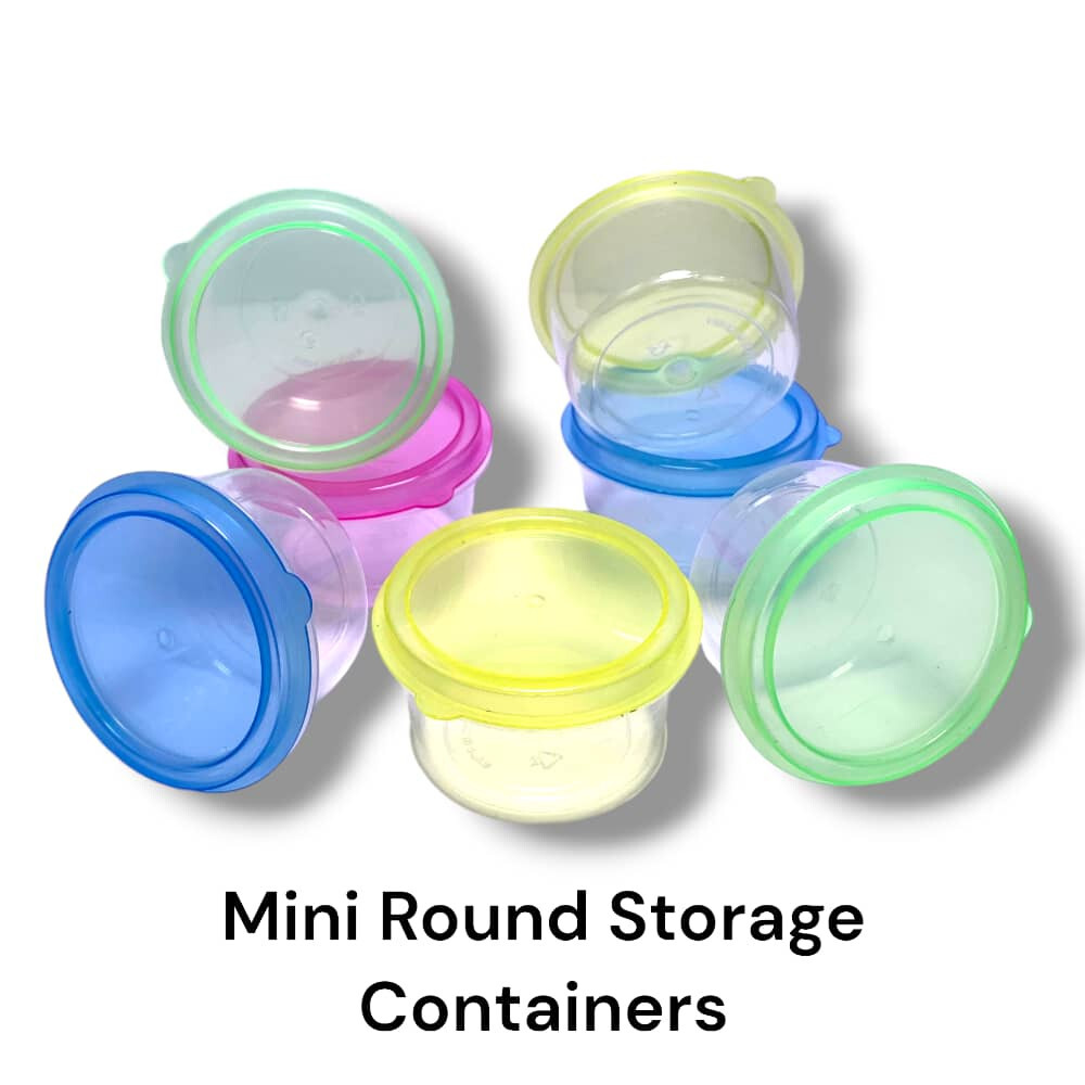 Mini Plastic Food Container Storage 8-pcs Multi-color
