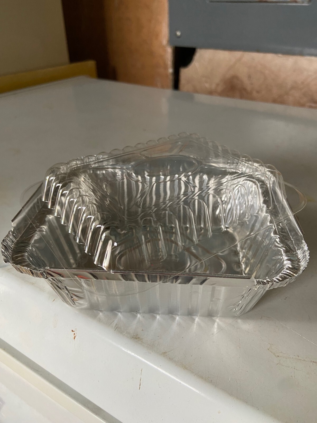 Pactiv aluminum 1 lb container disposable