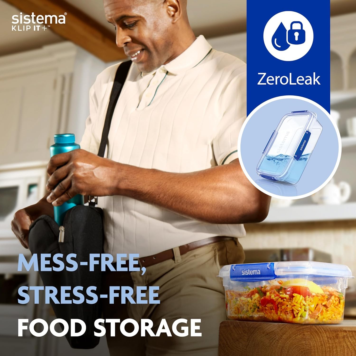 KLIP IT+ 3.35L Rectangle Food Storage Containers (3-Pack) Stackable & Airtight
