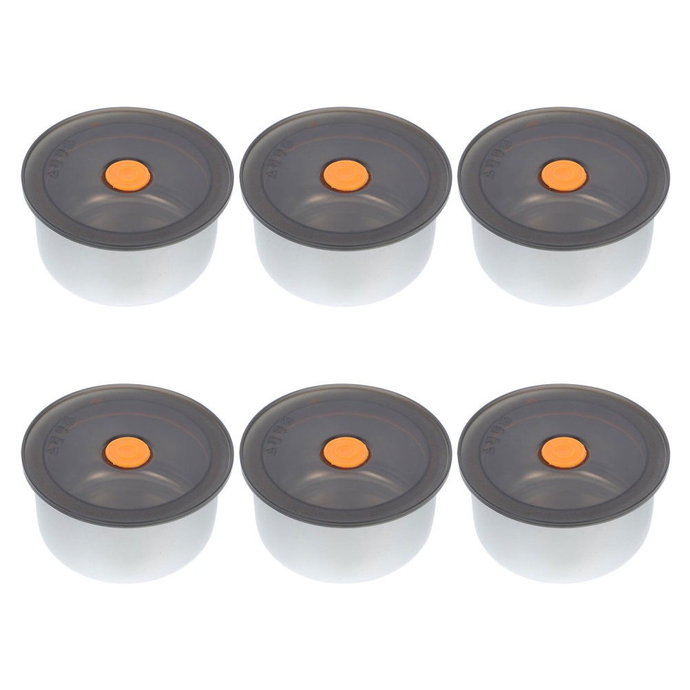 6 Pcs Food Storage Containers with Lids Homemade Ice Cream Bucket