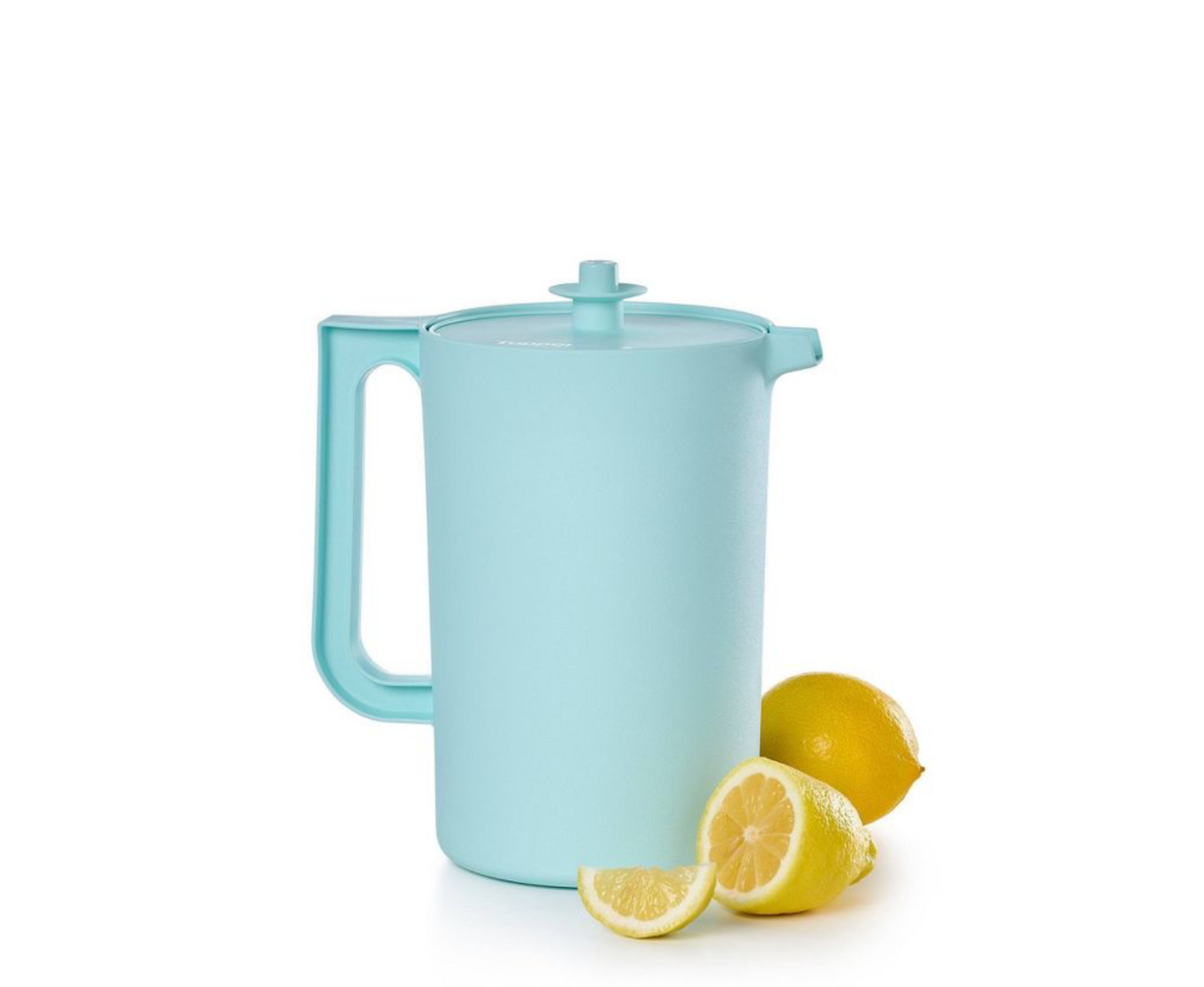 Tupperware Classic Pitchers Set 1 + 2 Quart Push Button Seal Blue Yellow New
