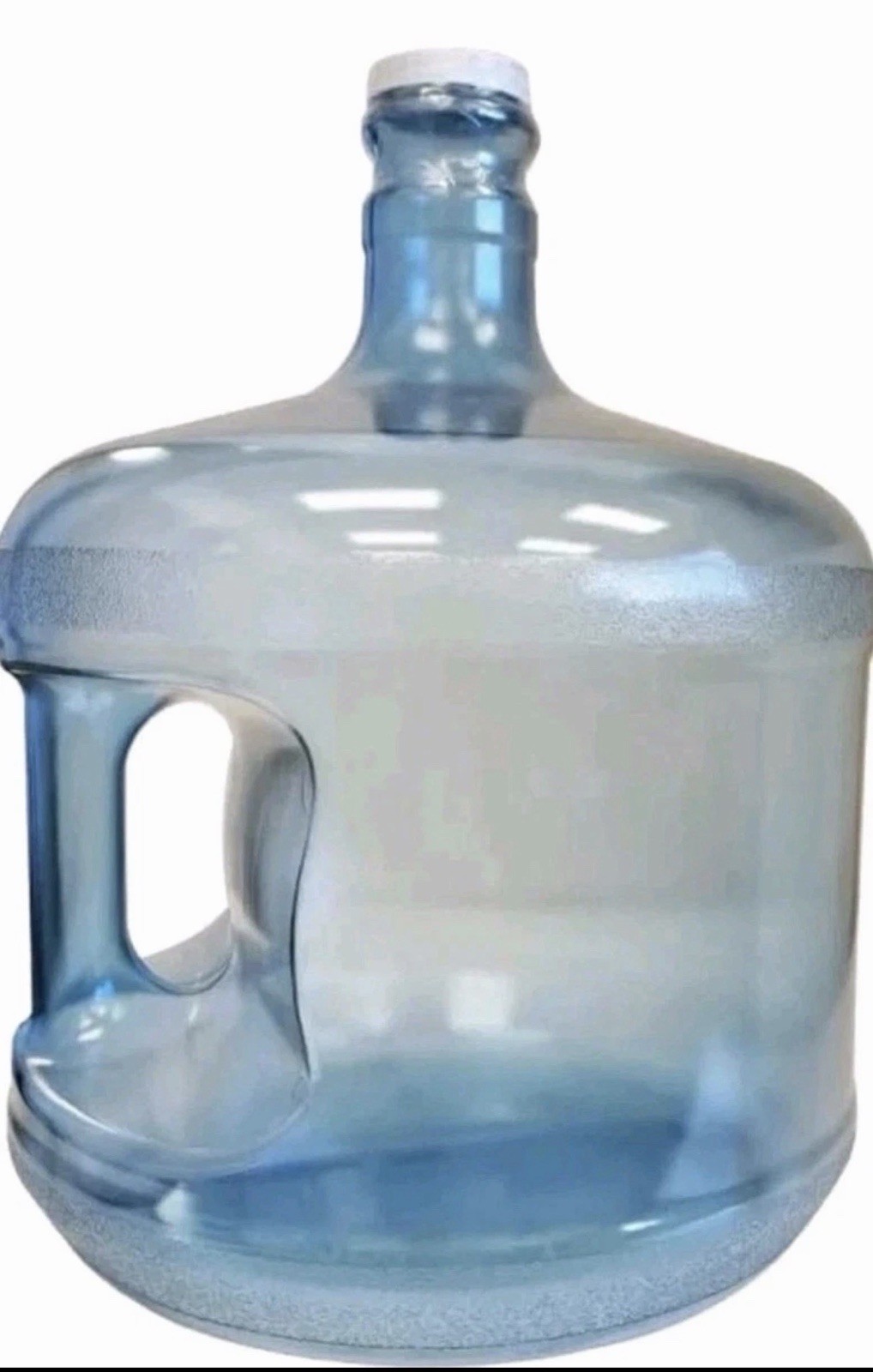 3 Gallon Stubby Short Polycarbonate Plastic Bottle Handle Cap Drinking Water USA