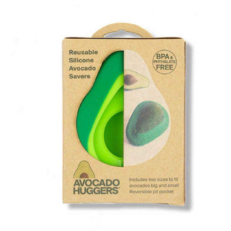 Original Food Hugger Reusable Silicone Avocado Savers Set Of 2 Sizes…NEW