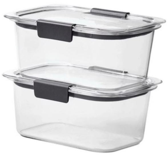 4.7 Cup Medium Stain-Proof Food Storage Container, Set of 2