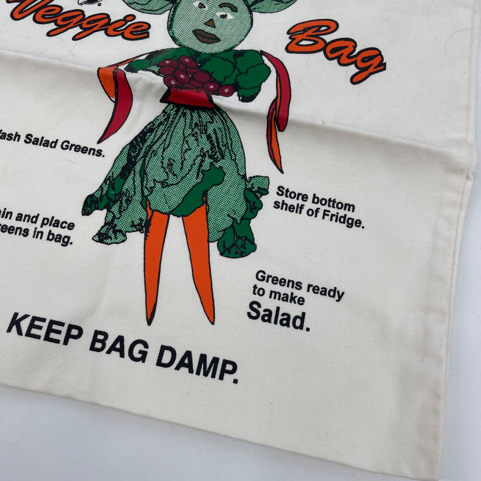 Eco Vegetable Bag Produce Keeps Fresh Fridge Refrigerator Damp Drawstring
