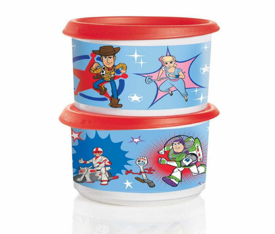 Tupperware Toy Story Four canisters (set of 2) or 3 pc.snack set NEW FS