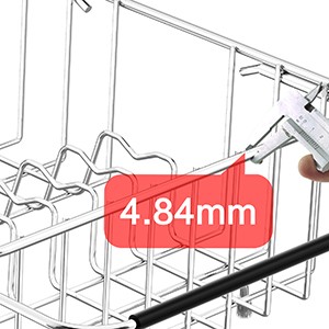 Dish Drainer Rack in Sink Adjustable, Expandable 304 Stainless Steel Metal Dish