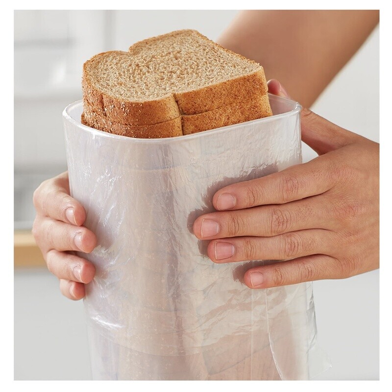 Durable Clear Plastic Bread Food Storage Container W/ Lid Freshness Easy Care