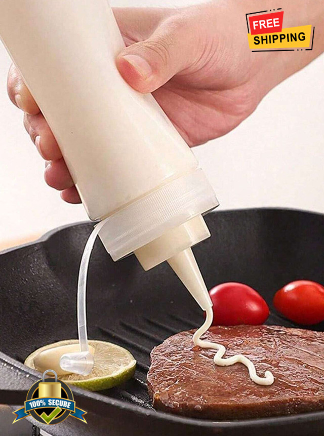 360 ml Squeeze Bottle for Sauces & Dressings – Leak-Proof, Reusable, Stackable