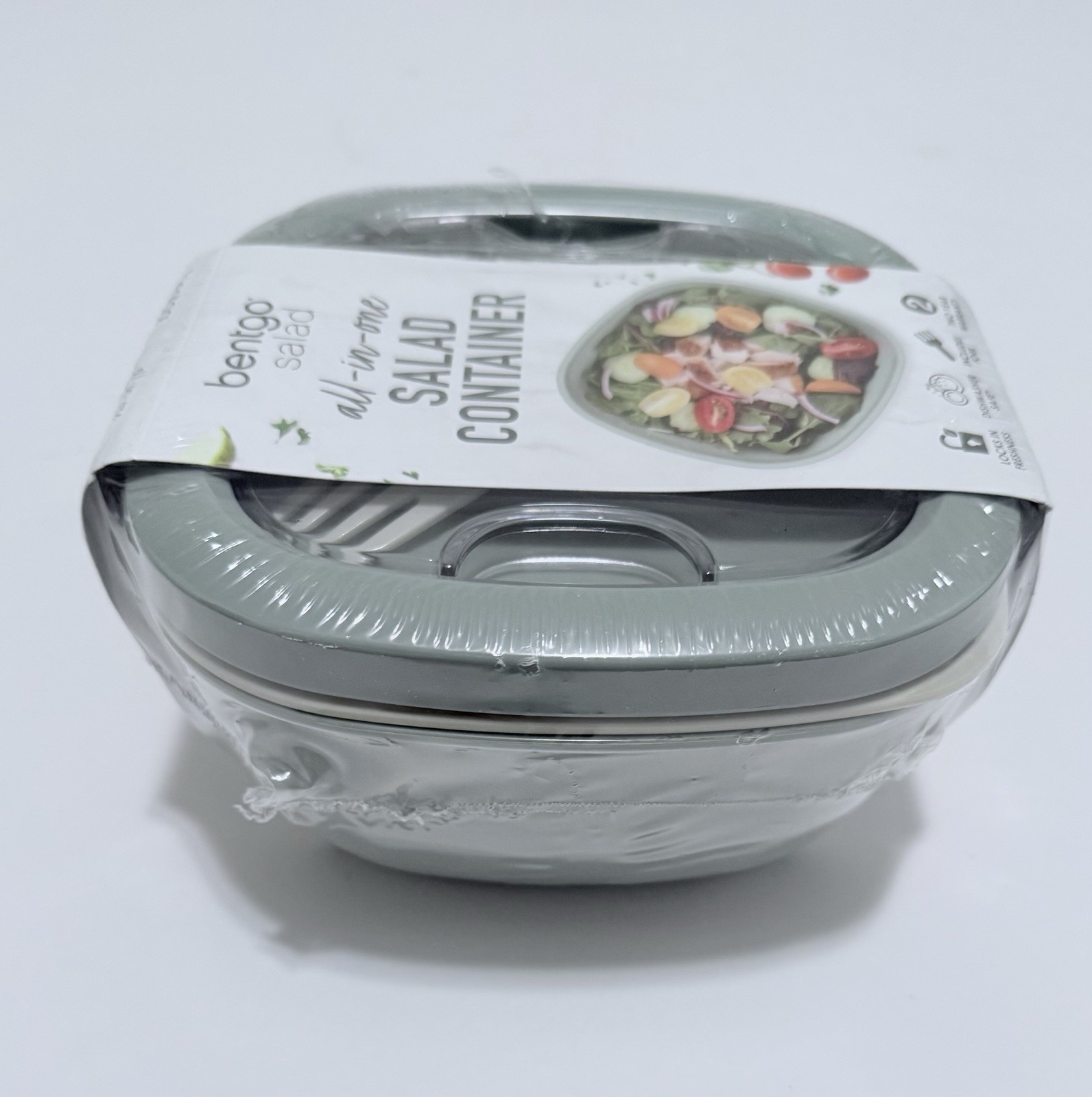 Bentgo All In One Stackable Salad Lunch Container Grey! Brand New SEALED