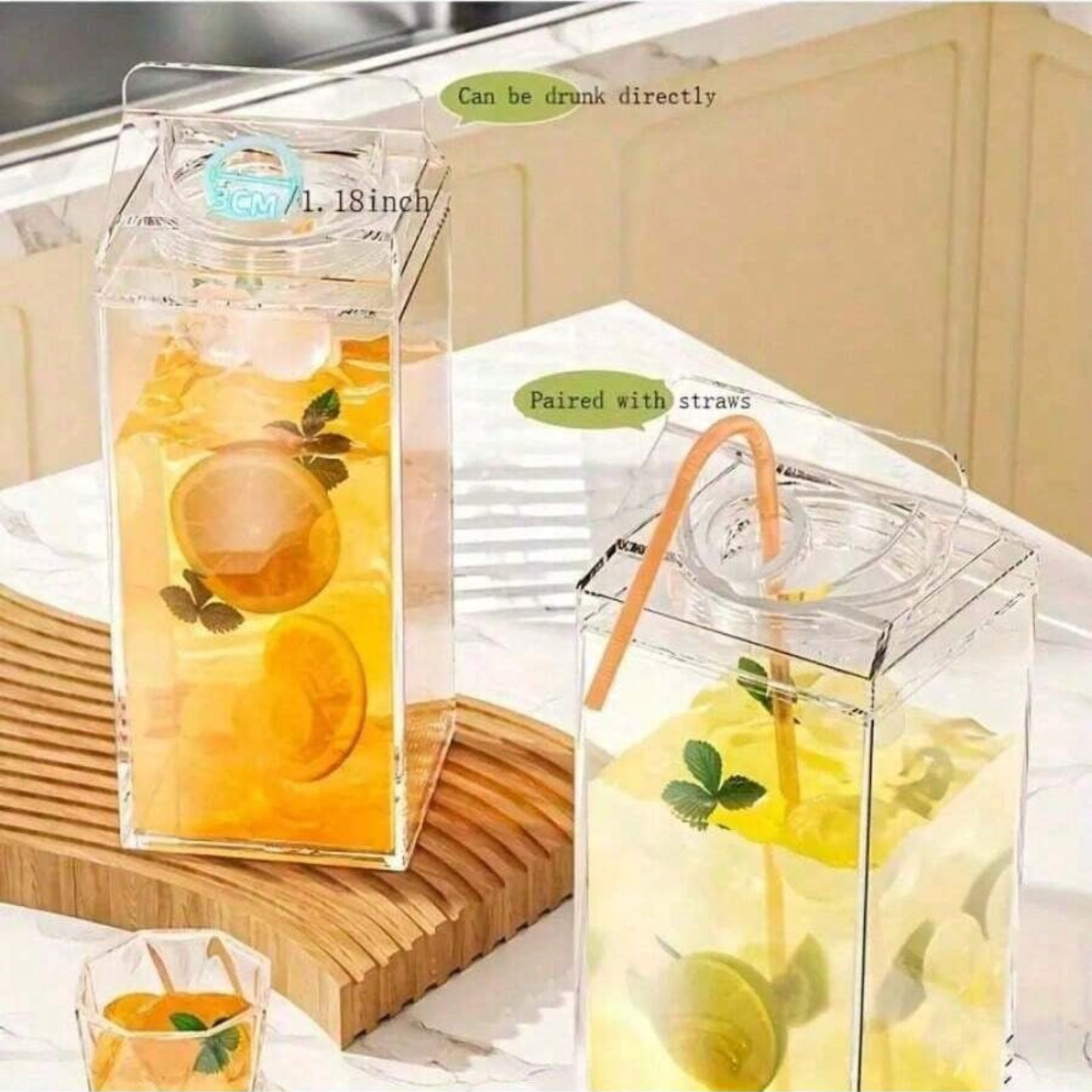 Milk Cup Food Dispenser Multi-Purpos Portable Large Square Sealed Storage Bottle