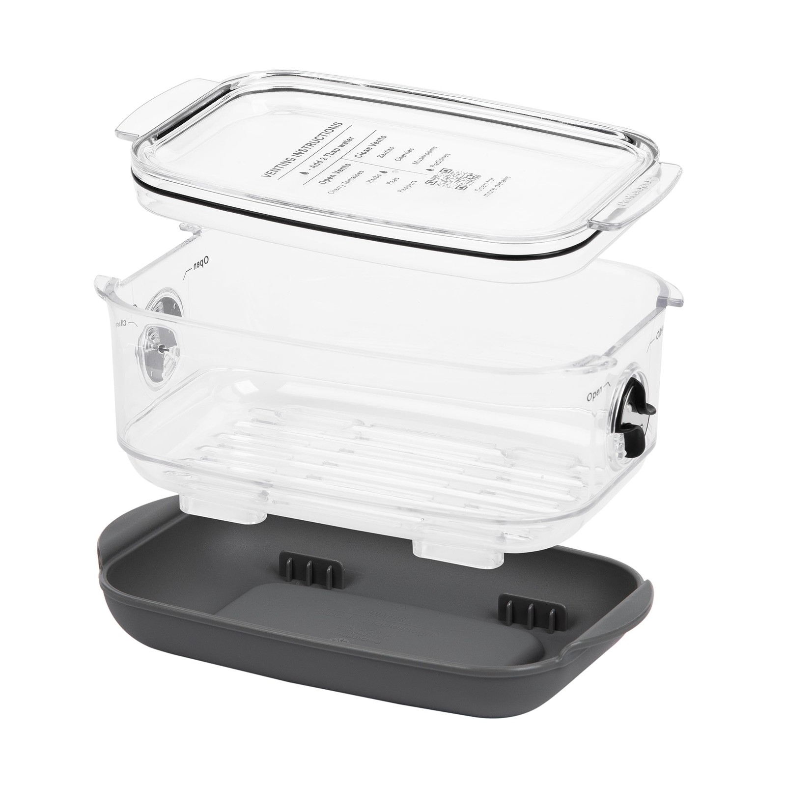 ProKeeper Stackable Produce ProKeeper Storage Container with Stay-Fresh Vent …