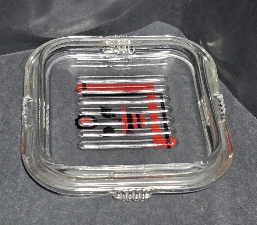4 Federal Clear Glass Friggie 1 Floral 3 Veggie Square Lid Replacements