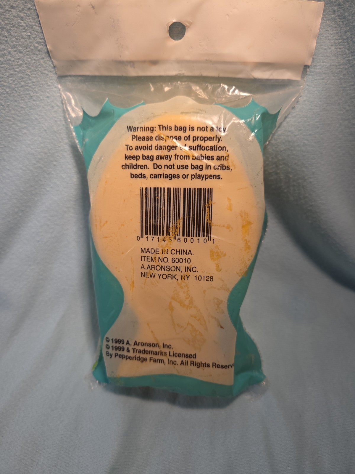 Vintage Pepperidge Farms Goldfish Snack Container 1999 Plastic Sealed