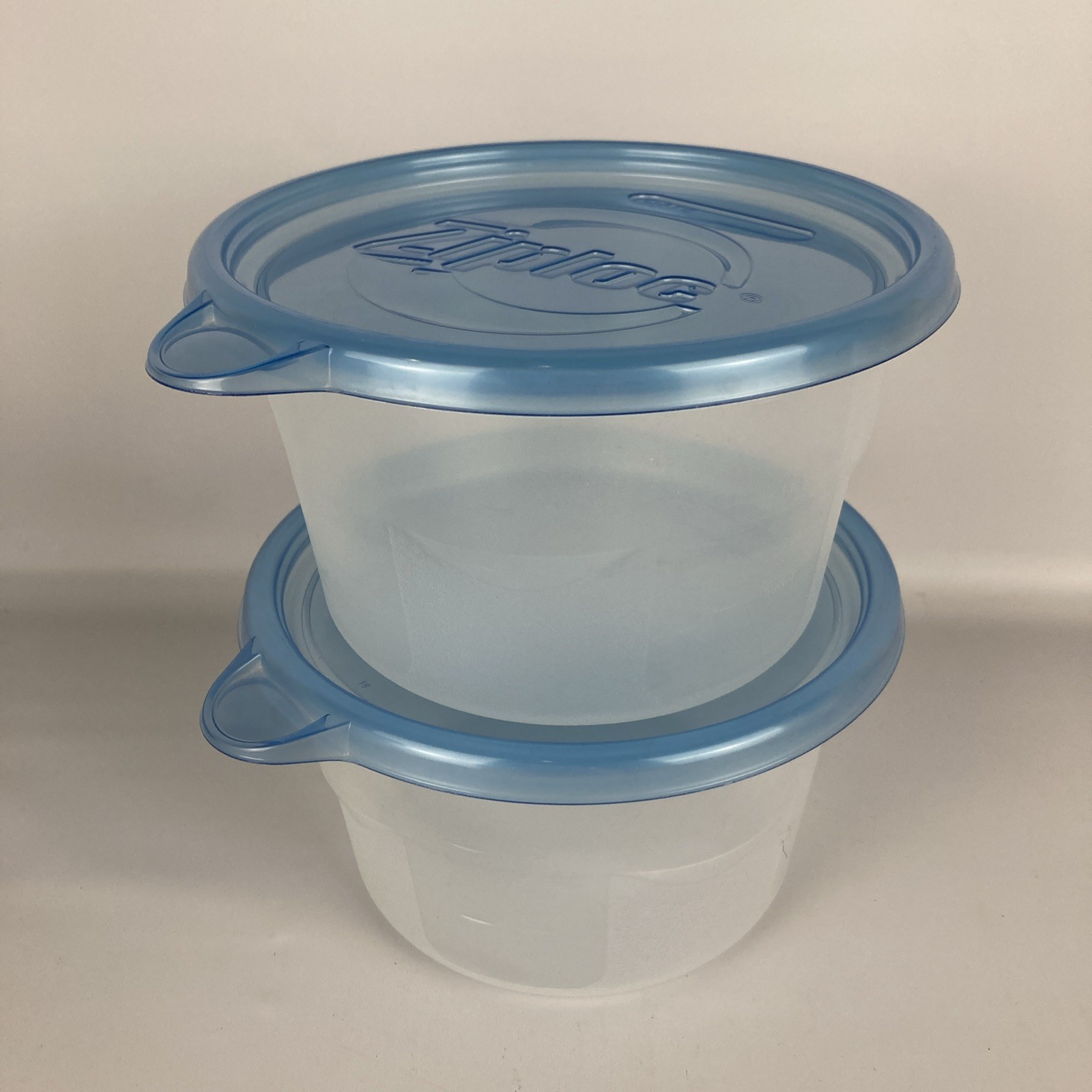 NOS VTG 2006 Vintage Ziploc Container 2 Large Bowls Snap N Seal 56 Oz Rare