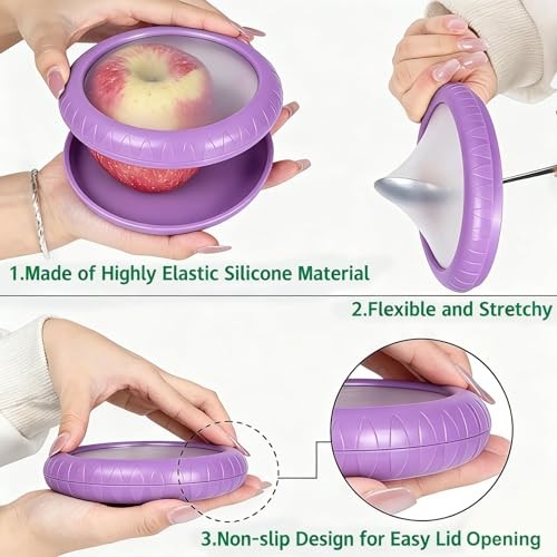 Avocado Saver and Onion Storage 4 Set – Reusable refrigerator avocado storage