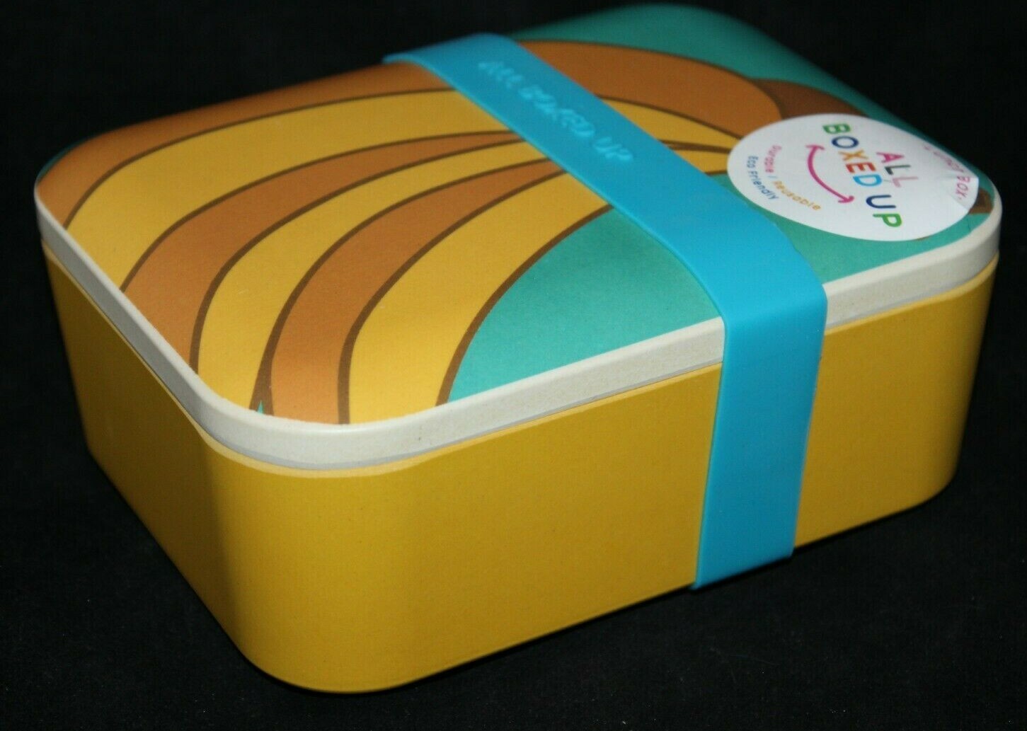 Eco One All Boxed Up Yellow Banana Fruit Lunch Box Food Storage Container