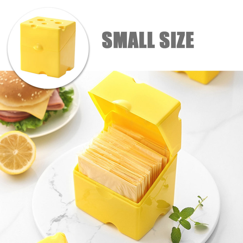 Cheese Slice Crisper Butter Holder with Lid Bacon Mini Fridge