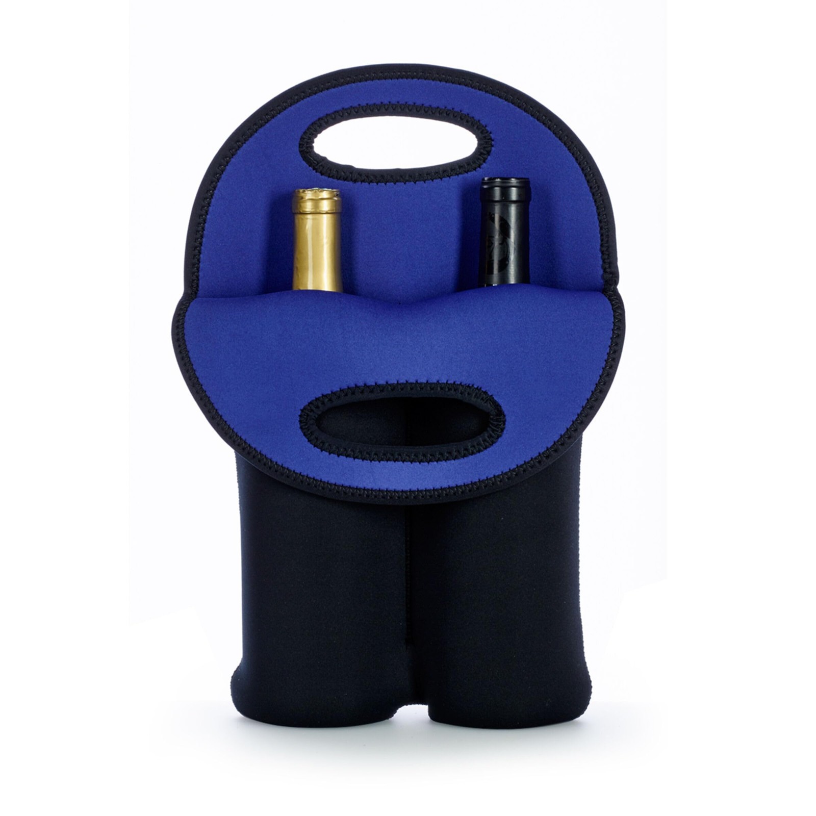 Built 2B-Blk 2-Bottle Stain Resistant Neoprene Wine/Water Bottle Carry Tote