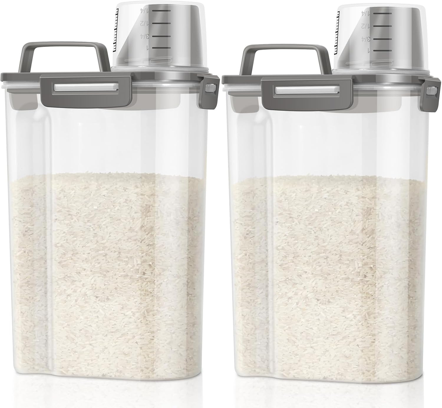 TBMax Rice Container Cereal Storage Container 2 Pack 5 Lbs, Kitchen Pantry Dry F