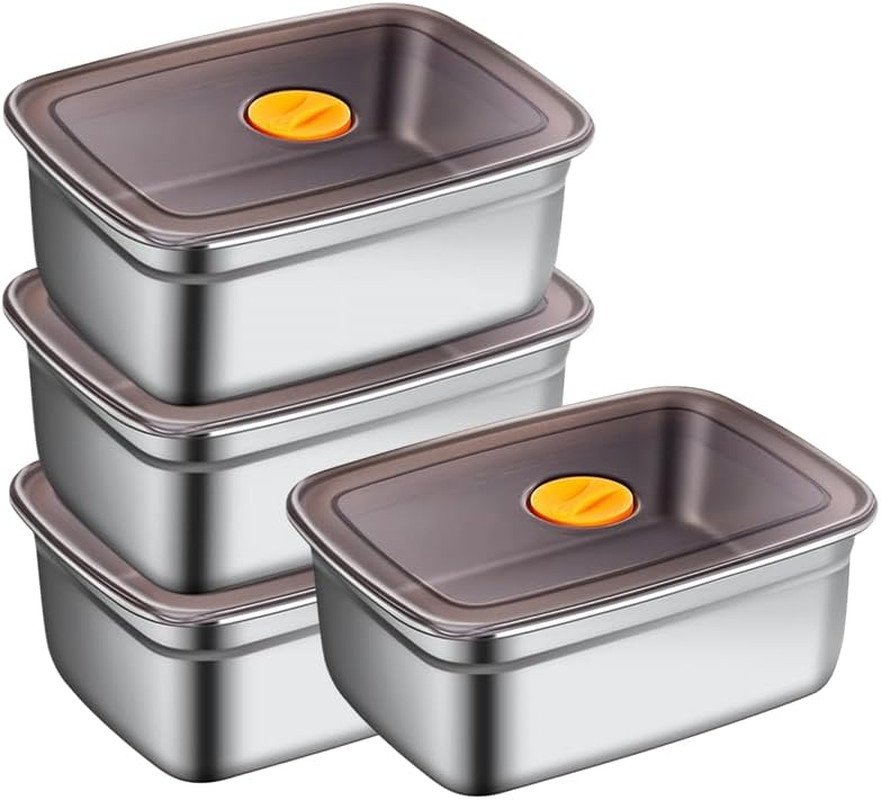 20 PCS Food Storage Containers with Lids Airtight (10 Containers & 10 Lids)，Stai