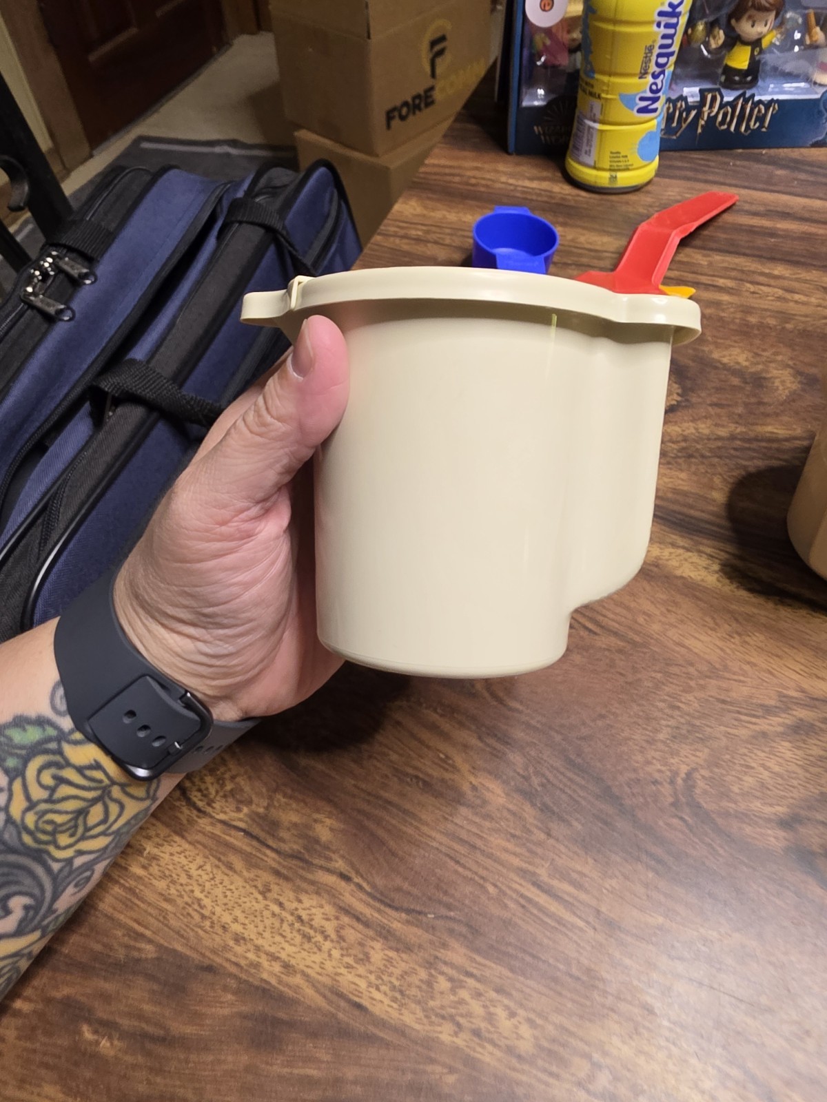 Vintage Tupperware lot Includes pitcher, spice stack, storage containers