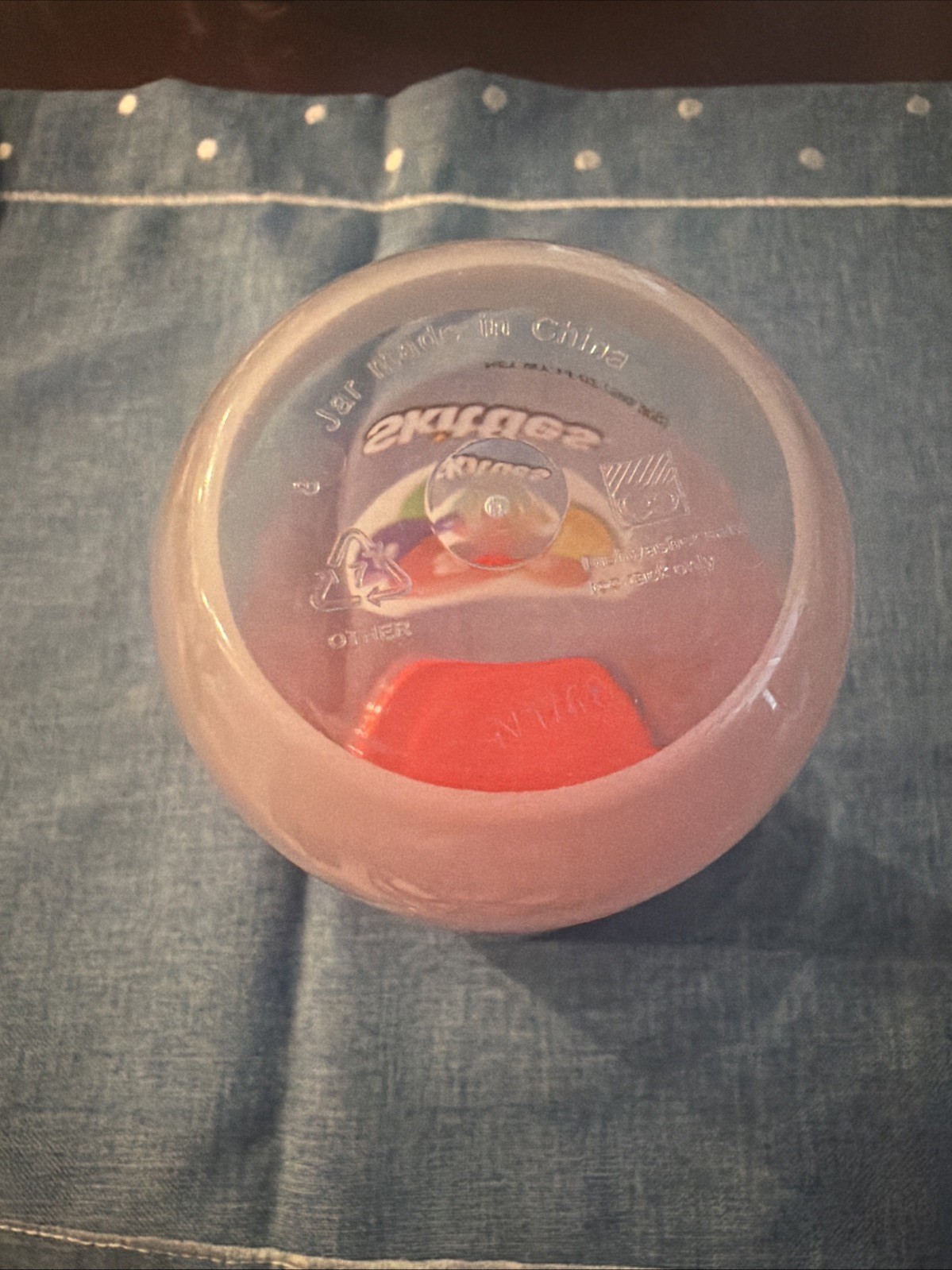 Skittles 20 Ounce Container For Candy With Removable Lid