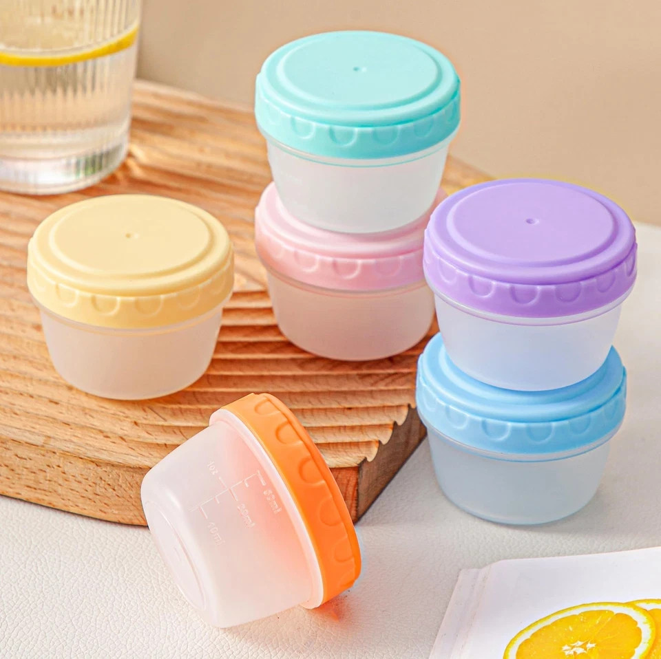 12pcs 2oz Small Food Storage Containers with Lids for Nuts Candies Sauce