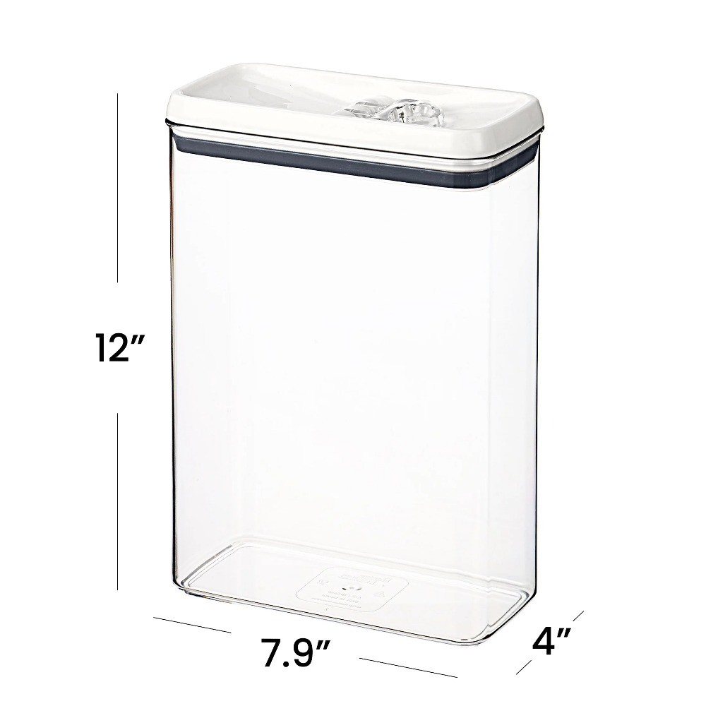 Rectangular Food Storage Container with Flip-Tight Lid 17.3 Cup Capacity Set of