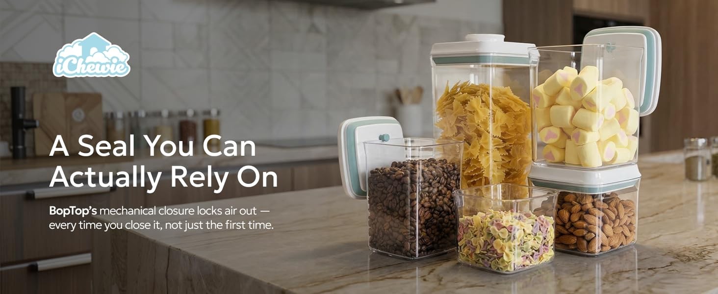 Bop Airtight Food Storage Containers with Lid 7 Cups / 57 oz | Kitchen Canister