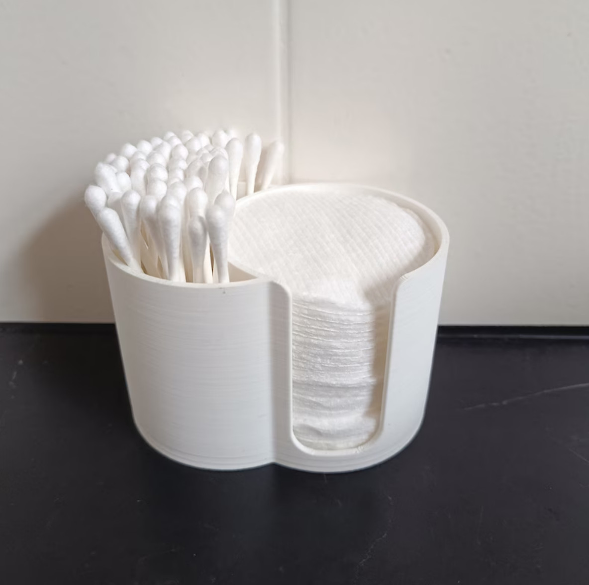 Cosmetic Pad Q-Tip Swab Holder Dispenser Storage Box Cotton Swabs Storage