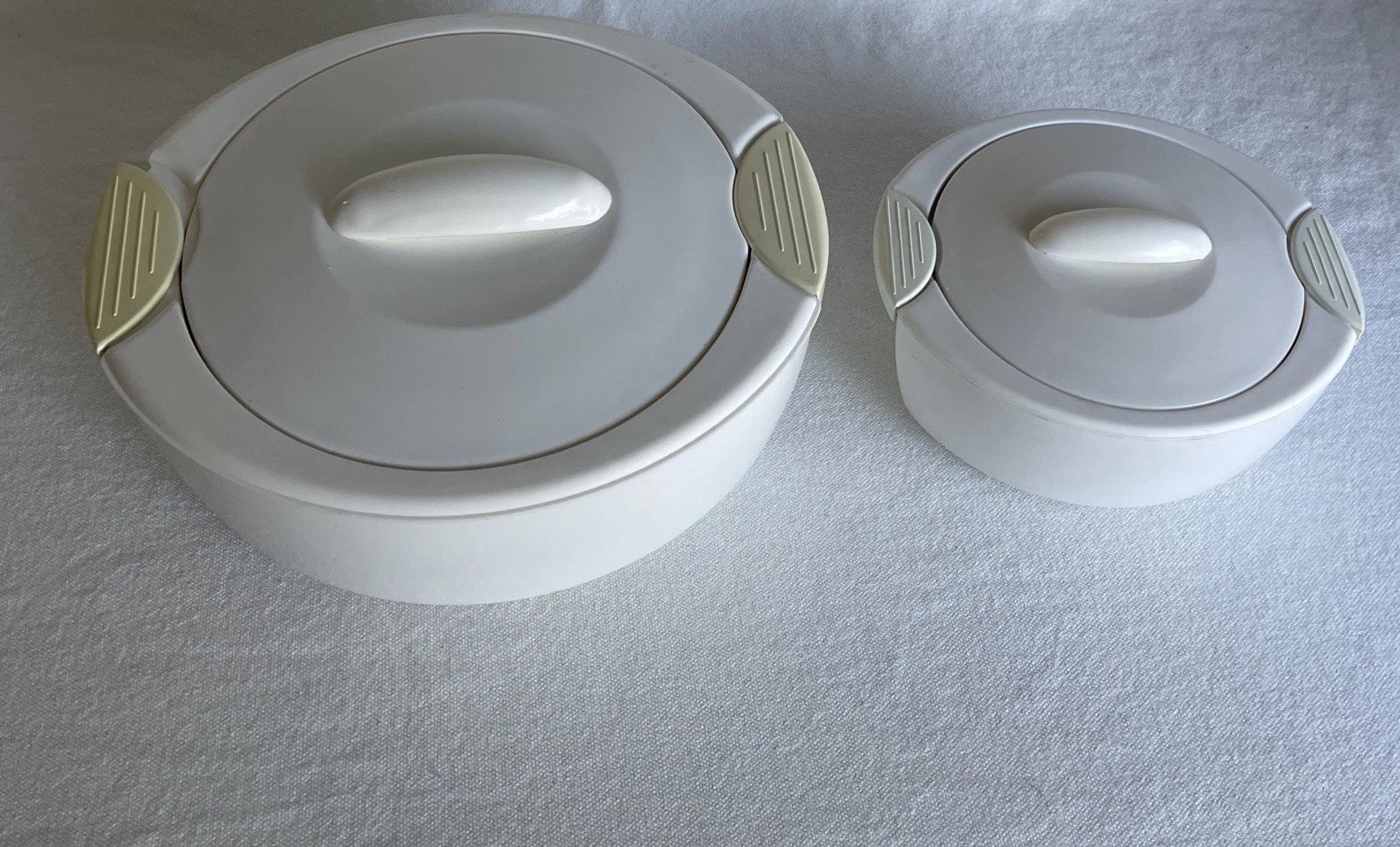Vintage Milton Savour Insulated Casserole Containers Keep Warm/Cold Set of 2