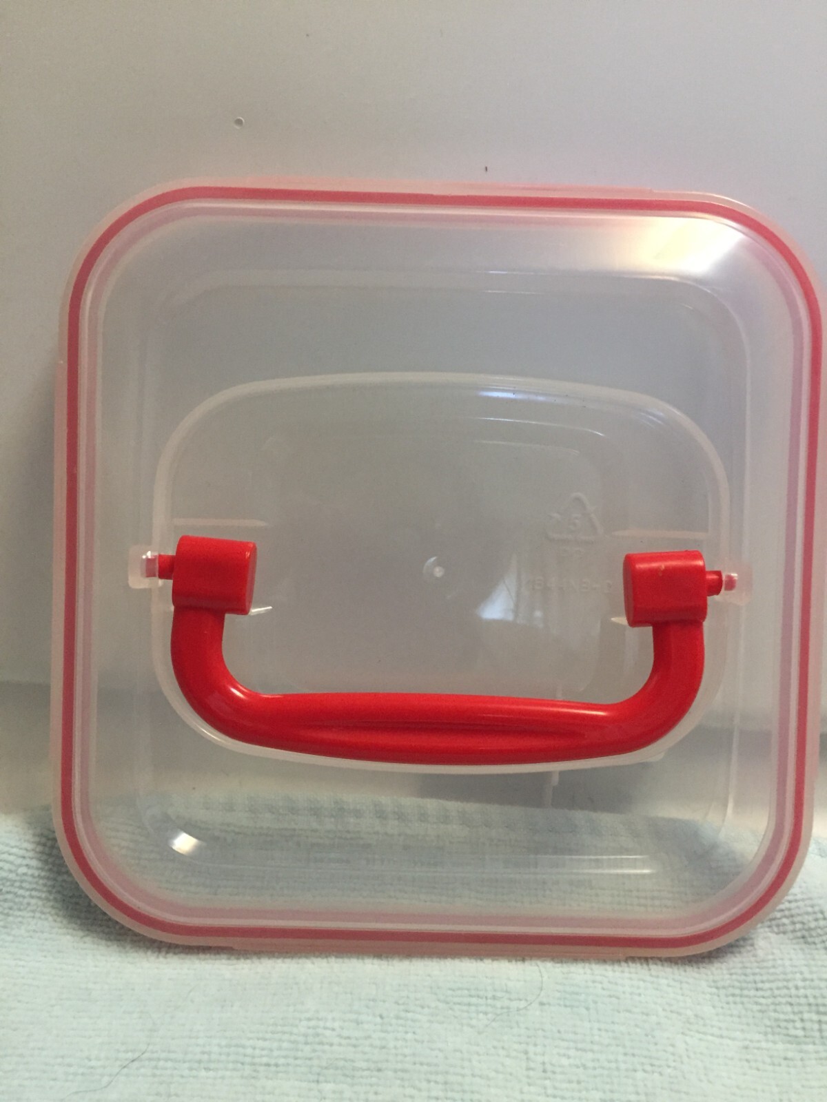 Stackable Food/Craft Clear Containers Set of (3) 5.5″ Square Each