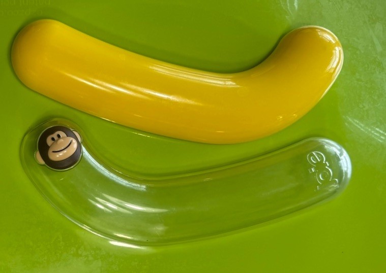 Joie Monkey Banana Pod Storage Container For Kids/Adults Lunch Boxes