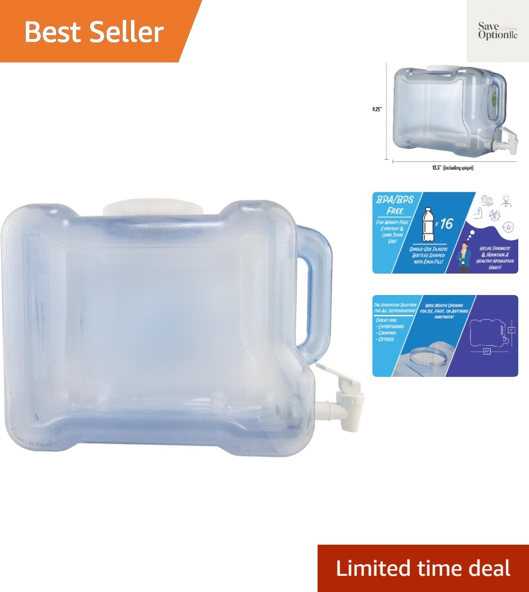 Products BPA Free Tritan Bottle, 2 Gallon Refrigerator with BPA Free Spigot a…
