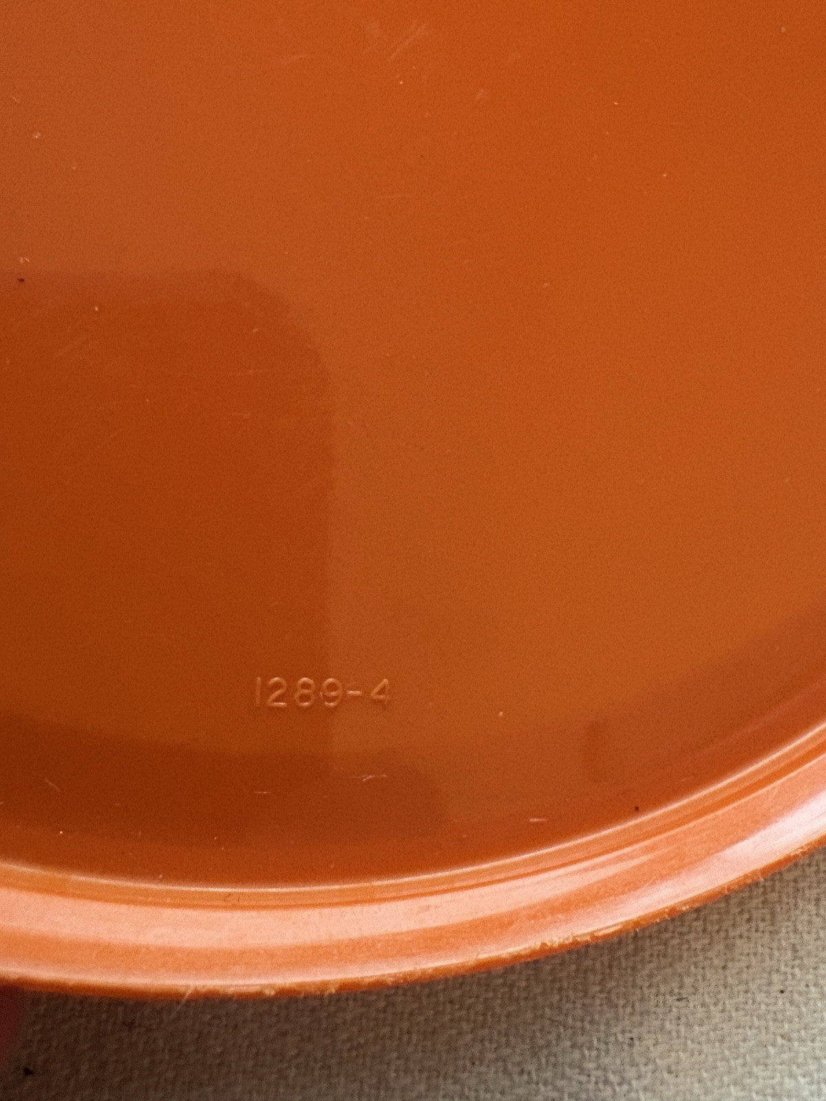 Orange Tupperware 6″ Measuring Bowl Pitcher Lid Flip Pour Spout Replacement