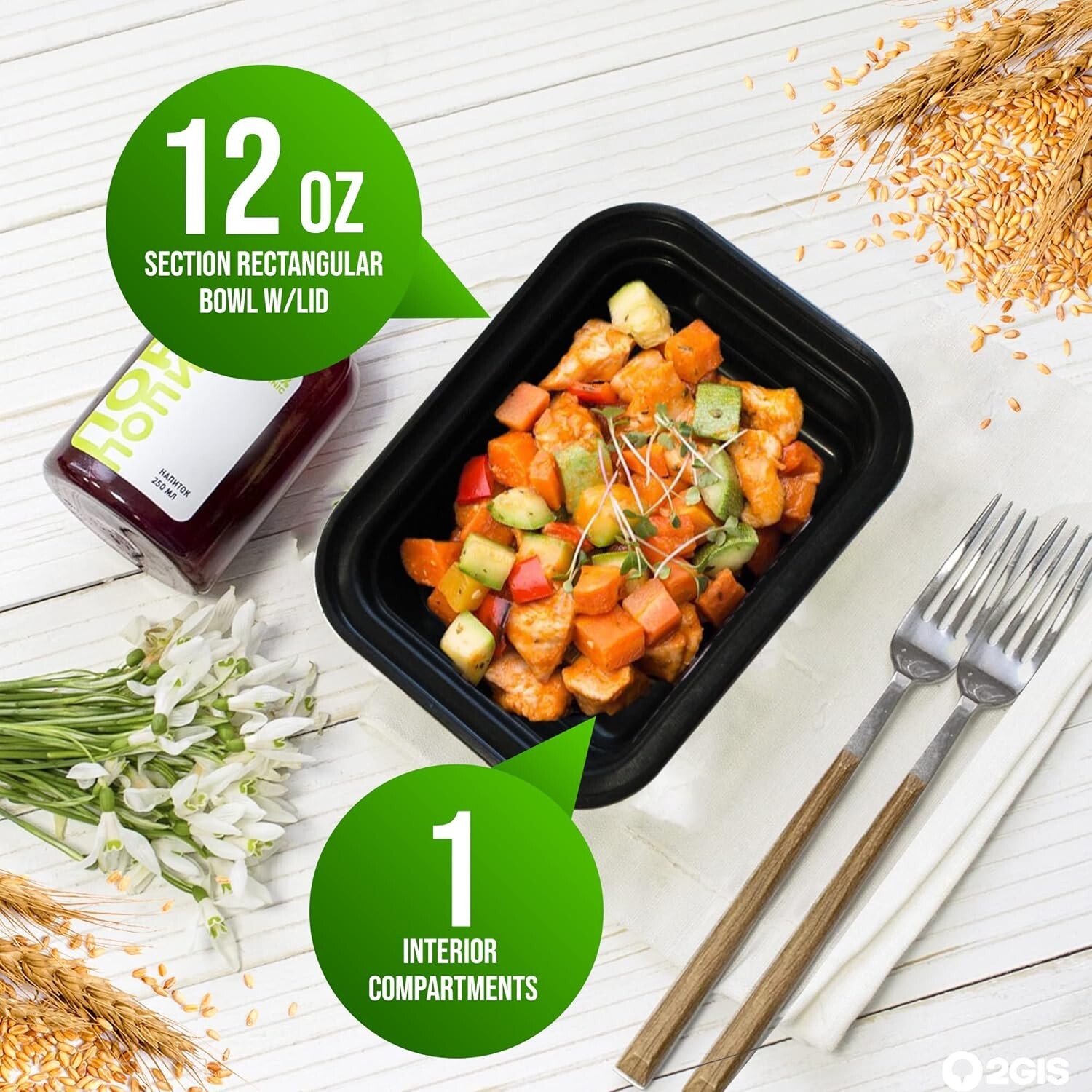 150 Pack (12 oz) Meal Prep Containers with Lids Disposable Bowls with Lids