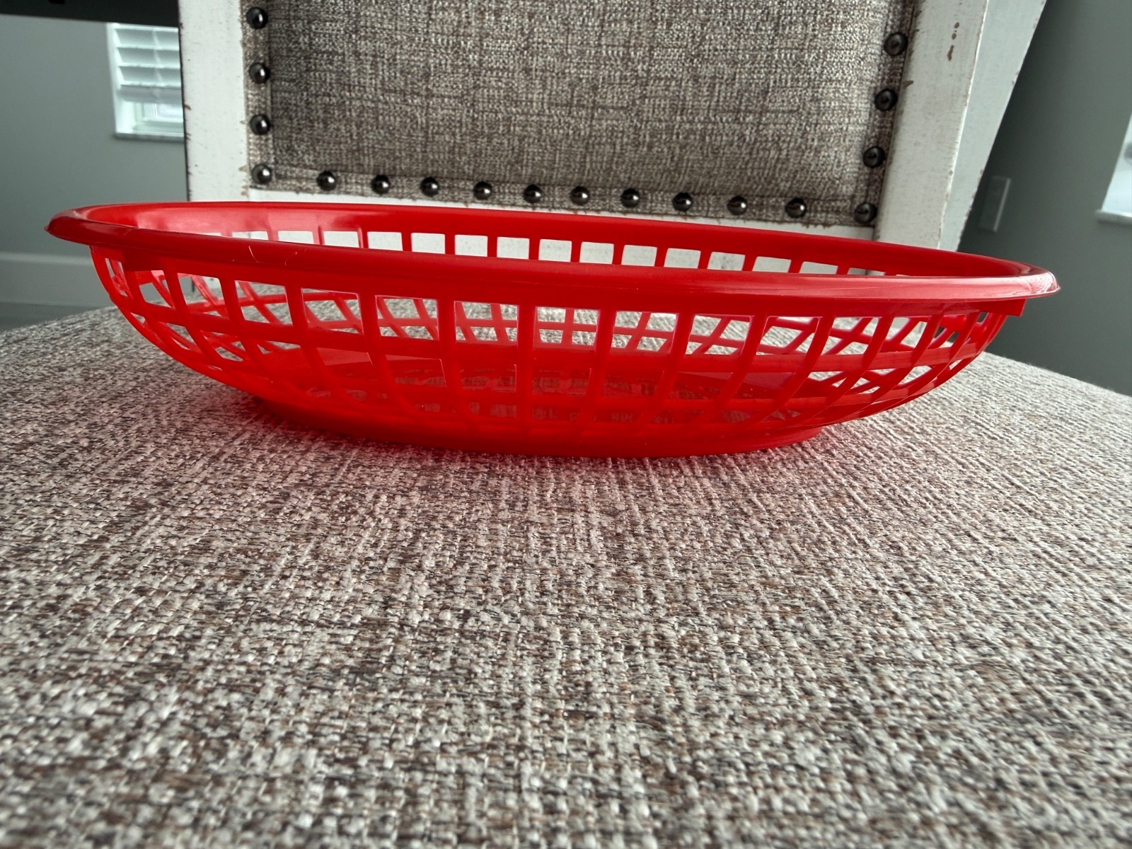 Set of 34 – New Star Food Service Red Oval Side Order Baskets w/127 Liners